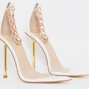 Simmi London White Pointed toe Stiletto heels